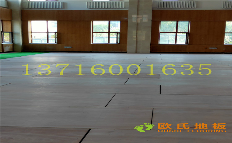 黑龍江雙鴨山籃球館木地板案例—歐氏舞臺木地板廠家